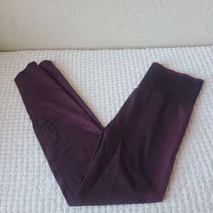 PINK Victoria Secret Purple Burgundy Leggings Women's Size S